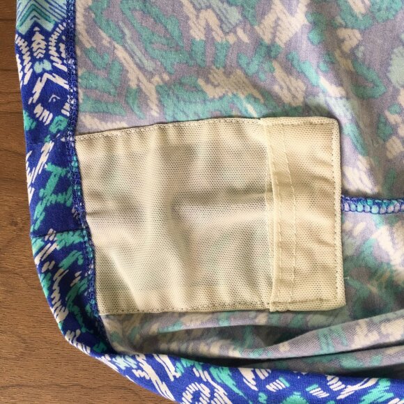 Title Nine Breeze Skirt Blue Teal White Geometric Print Women’s Size XL Active - Picture 5 of 9